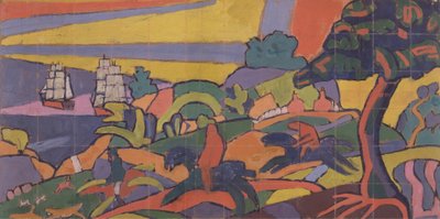 キャバレーシアタークラブでの鹿狩り壁画のデザイン 作： Spencer Frederick Gore